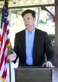 Matt Alexander addressing policy issues